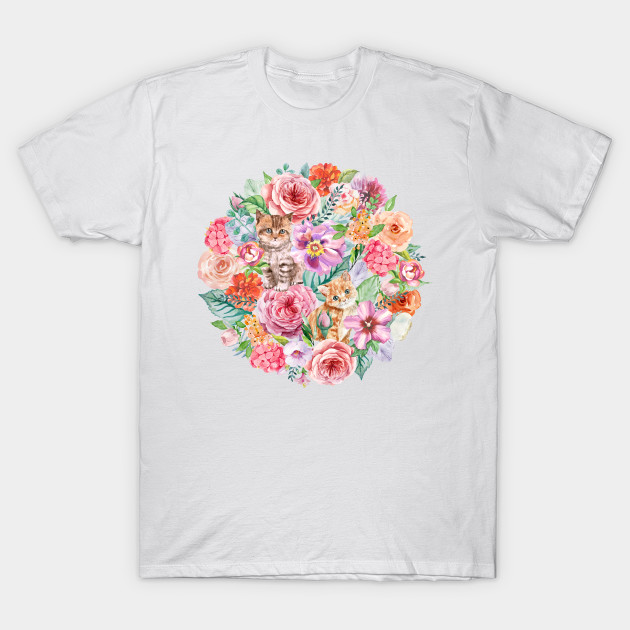 Kittens in flowers II